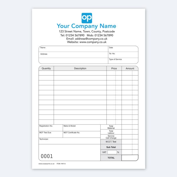 INV13-INVOICE-NCR-Carbonless